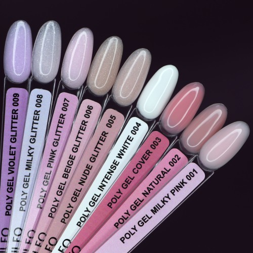 Komilfo PolyGel 008 Milky Glitter, 15 ml (with shimmer)