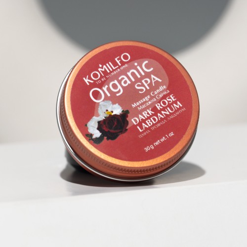 Massage candle Komilfo Massage Candle – Dark Rose Labdanum, 30 g