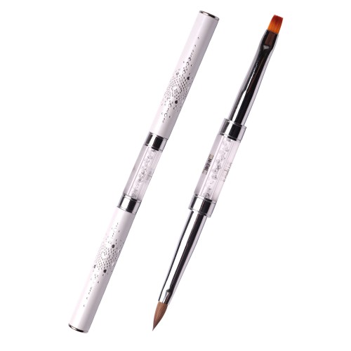 Brush Komilfo Double Acrylic 4 (Kolinsky)/Gel flat 4 (Nylon) Brush Komilfo Double Acrylic 4 (Kolinsky)/Gel flat 4 (Nylon)