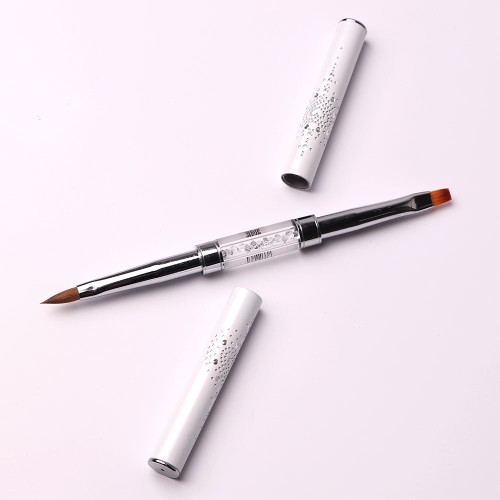 Brush Komilfo Double Acrylic 4 (Kolinsky)/Gel flat 4 (Nylon)