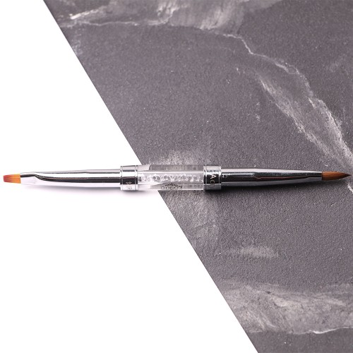 Brush Komilfo Double Acrylic 4 (Kolinsky)/Gel flat 4 (Nylon)