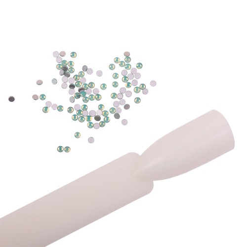Komilfo Rhinestones Green Opal, size 3 (pack of 100)