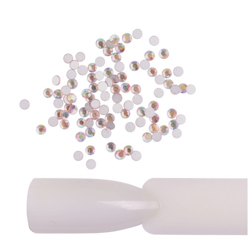 Komilfo rhinestones (pack of 100), Light Peach AB, size 5