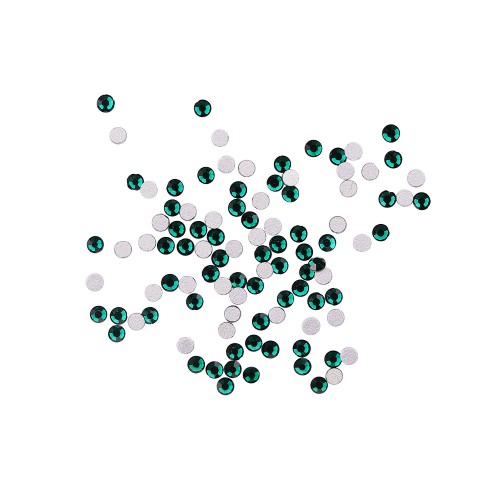 Komilfo rhinestones (pack of 100), Emerald, size 5 Komilfo rhinestones (pack of 100), Emerald, size 5