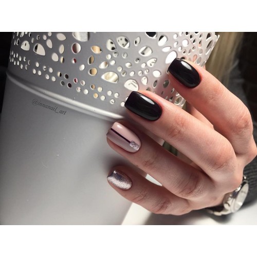 Гель-лак Komilfo Deluxe Series №D102 (черно-фиолетовый, эмаль), 8 мл