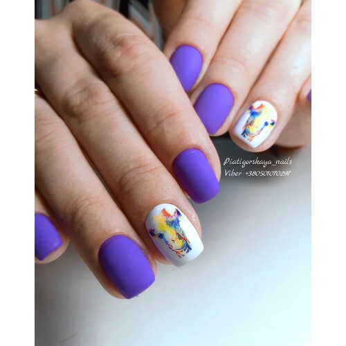 Гель-лак Komilfo Deluxe Series №D122 (насыщенный сиреневый, эмаль), 8 мл