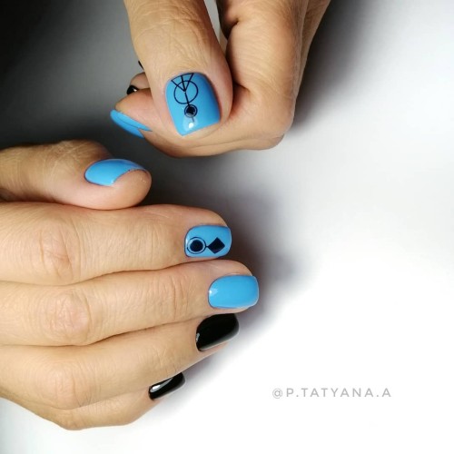 Гель-лак Komilfo Deluxe Series №D132 (яркий голубой, эмаль), 8 мл