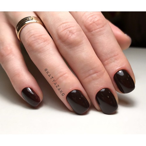 Гель-лак Komilfo Deluxe Series №D216 (темно-коричневый, эмаль), 8 мл