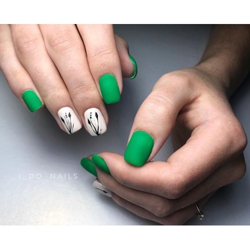 Гель-лак Komilfo Deluxe Series №D266 (темно-зеленый, эмаль), 8 мл