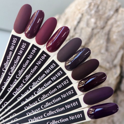 Gel polish Komilfo Deluxe Series D101 (dark purple, enamel), 15 ml