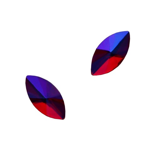 Komilfo Stones Boat full (4×8 mm) Red AB, 2 pieces