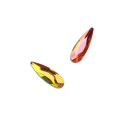 Komilfo Teardrop mini stones (2×6 mm) Rainbow, 2 pieces