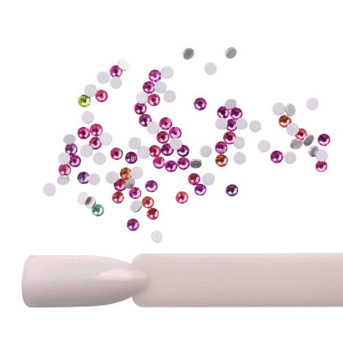 Komilfo rhinestones Rainbow, size 8 (pack of 100)