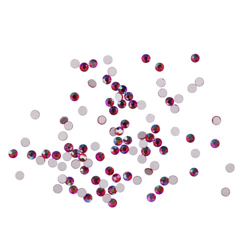 Komilfo strasses (pack of 100), Siam AB, size 4 Komilfo strasses (pack of 100), Siam AB, size 4