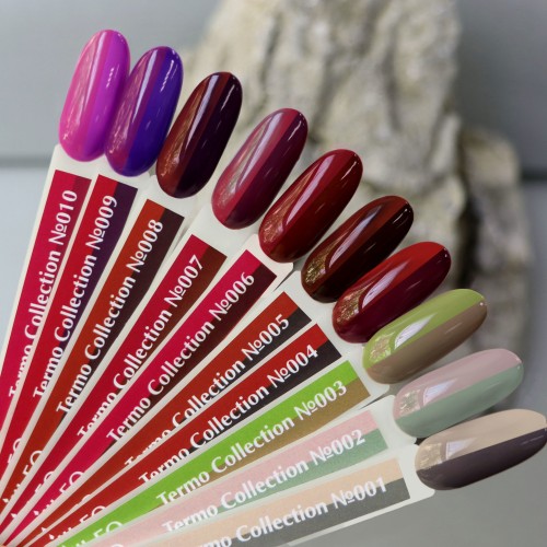 Gel Polish Komilfo DeLuxe Termo C007 (eggplant, when heated – muted, dark pink), 8 ml