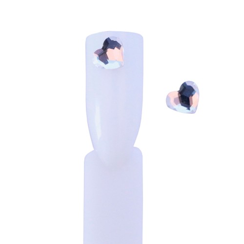 Komilfo Heart Stones (5.5×6 mm) Crystal (2 pcs)