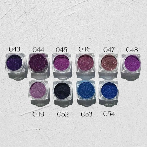 Komilfo spangles 052, size 0.08 mm, (dark purple), E 2.5 g