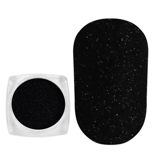 Komilfo spangles 024 size 0.08 mm (black) 2.5 g Komilfo spangles 024 size 0.08 mm (black) 2.5 g
