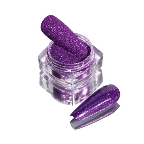 Komilfo spangles 042, size 0.08 mm, (deep purple) E2.5 g