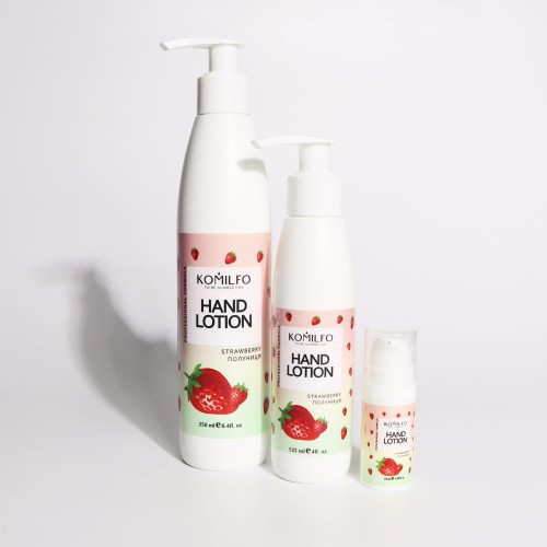 Komilfo Hand Lotion “Strawberry” – strawberry hand lotion, 250 ml