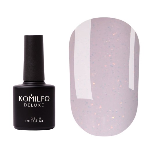 Komilfo Moon Crush Base 103 base milky pink, gold glitter, translucent, 8 ml Komilfo Moon Crush Base 103 base milky pink, gold glitter, translucent, 8 ml