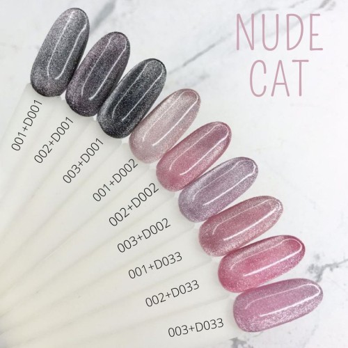 Gel Polish Komilfo 9D Cat’s eye Nude 003 (purple, magnetic), 8 ml