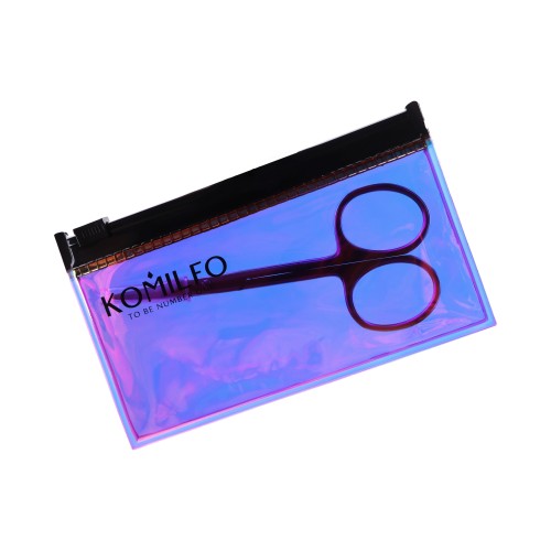 Komilfo SAFE + safety nail scissors, 22 mm, in dichroic case