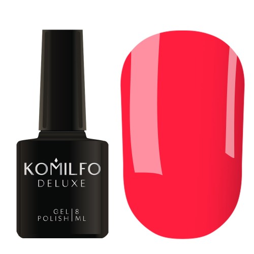 Gel Polish Komilfo Kaleidoscopic Collection K009 (bright pink, neon), 8 ml Gel Polish Komilfo Kaleidoscopic Collection K009 (bright pink, neon), 8 ml