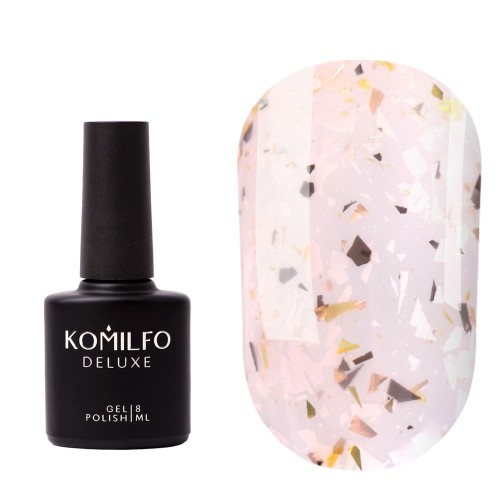 Komilfo Glassy Base GB002 (beige with flakes), 8 ml
