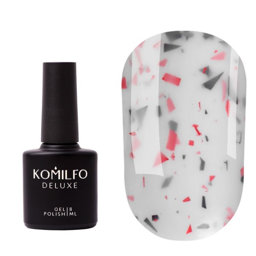 Komilfo Potal Base P018 (white with pink and black potal), 8 ml